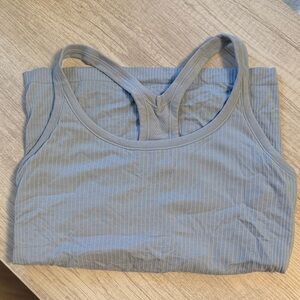 lululemon athletica Ribbed Racerback Tank Top - Steel Blue